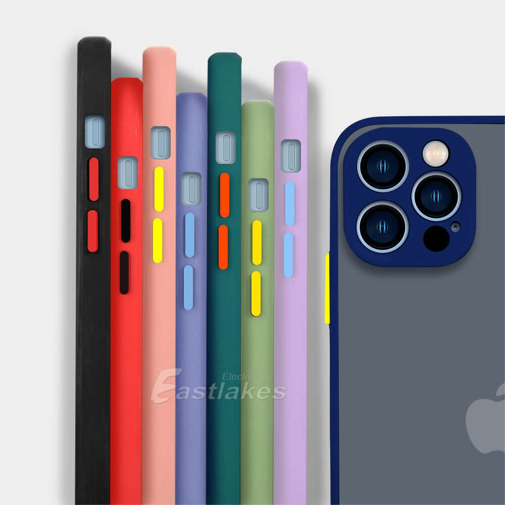 iPhone 15 Pro Max Plus Hard Back Matte Silicone Bumper Case - Eastlakes Electronics